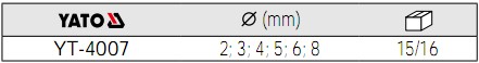 YATO麻花钻套装YT-4007参数
