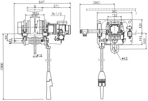 endo气动滑车MTH-2T-5参数图